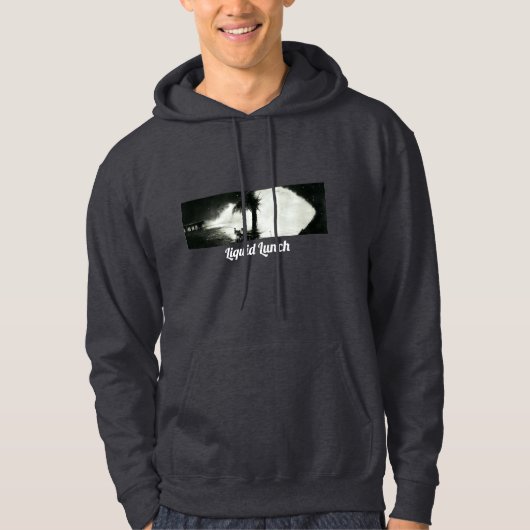 Nachtstrand dunkelgrau hoodie (Vorderseite)