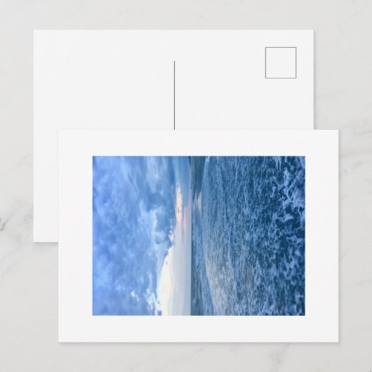 Nachtstrand Postkarte (Vorne/Hinten)
