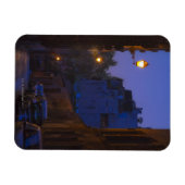 Nachtstraße in Rom, Italien Magnet (Horizontal)