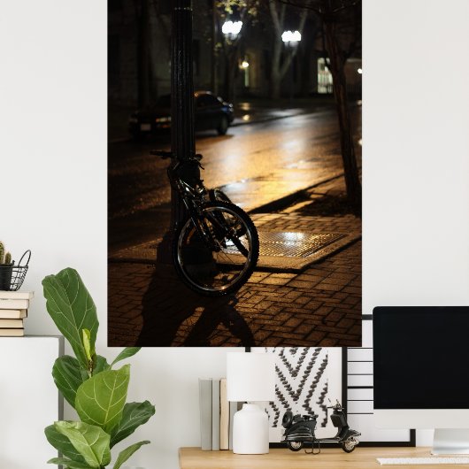 Nachtstraße Poster (Heimbüro)