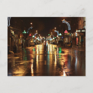 Nachtstraße Postkarte