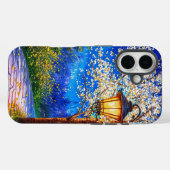 Nachtstrasse und Laterne Case-Mate iPhone Hülle (Rückseite (Horizontal))