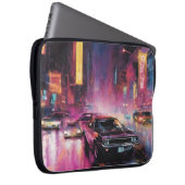 Nachtstraßenrennen in der pulsierenden Stadt Laptopschutzhülle (Vorne Rechts)
