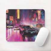 Nachtstraßenrennen in der pulsierenden Stadt Mousepad (Mit Mouse)