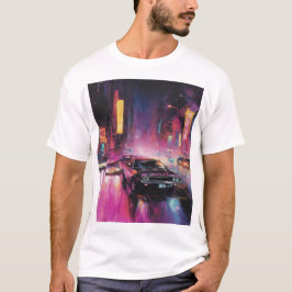 Nachtstraßenrennen in der pulsierenden Stadt T-Shirt