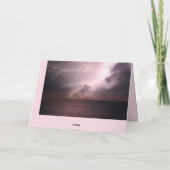 Nachtsturm auf See Blitzkarte Karte (Rückseite)