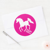 Nachtstute Runder Aufkleber (Umschlag)