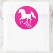 Nachtstute Runder Aufkleber (Tasche)