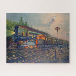 Nachtszene auf der New York Central Railroad  Puzzle