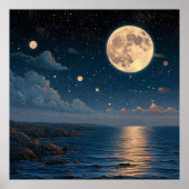 Nachtszene Poster (Vorne)