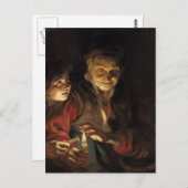 Nachtszene Postkarte (Vorne/Hinten)