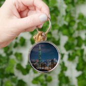 Nachtszene von Taipeh 101, Taiwan Schlüsselanhänger (Hand)