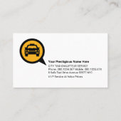 Nachttaxi: Spotlight Visitenkarte (Rückseite)