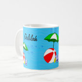 Nachttisch Beach Ball Pool Umbrett Kaffee Tasse (Vorderseite Links)