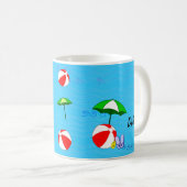 Nachttisch Beach Ball Pool Umbrett Kaffee Tasse (VorderseiteRechts)