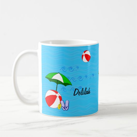 Nachttisch Beach Ball Pool Umbrett Kaffee Tasse (Links)