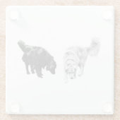 Nachttisch-Hush — Retriever Duo Glasuntersetzer (Rückseite)