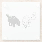 Nachttisch-Hush — Retriever Duo Glasuntersetzer (Rückseite)