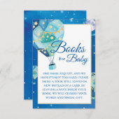 Nachttische Sterne Heißluftballon Bücher für Baby Begleitkarte (Vorne/Hinten)