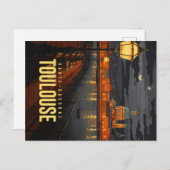 Nachttoulouse Postkarte (Vorne/Hinten)