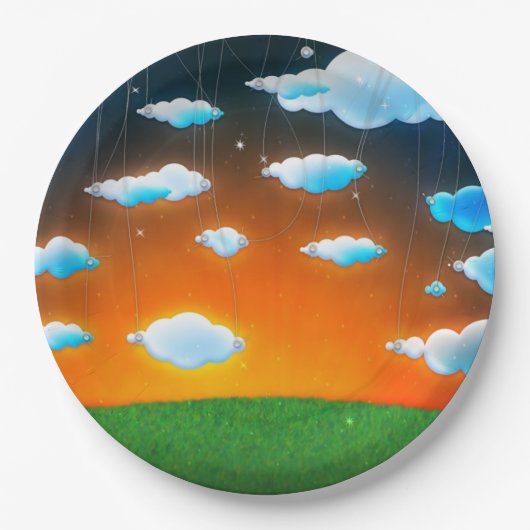 Nachtträume Pappteller (Vorderseite)