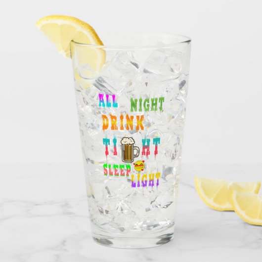 Nachttrinklicht Glas (Vorderseite Ice)