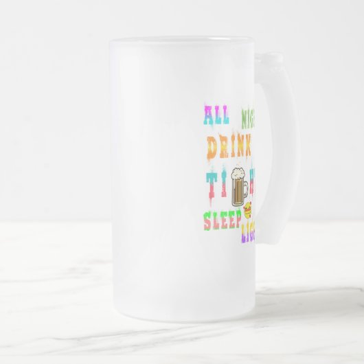 Nachttrinklicht Mattglas Bierglas (VorderseiteRechts)