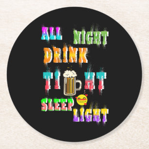 Nachttrinklicht Runder Pappuntersetzer