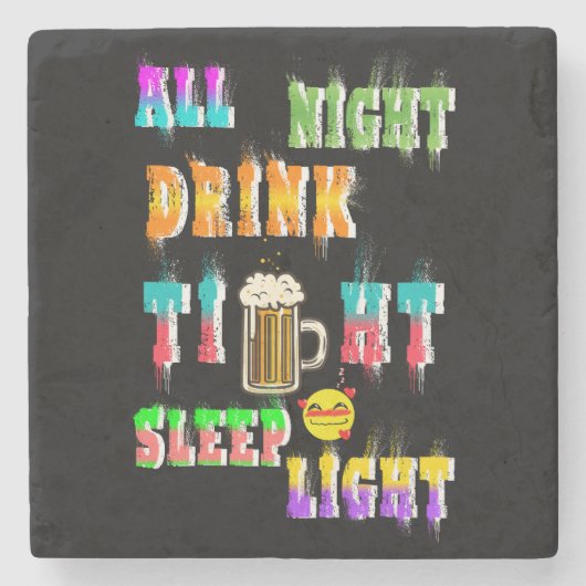 Nachttrinklicht Steinuntersetzer (Vorderseite)