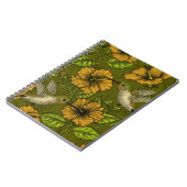 Nachttropischer Garten gelb und grün Notizblock (Linke Seite)