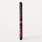 NACHTUNG MIT ROSE MONOGRAMM, rosa, schwarz gelb Case-Mate iPhone Hülle (Hinten/Links)