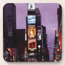 Nachtverkehr auf dem New York Times Square Untersetzer