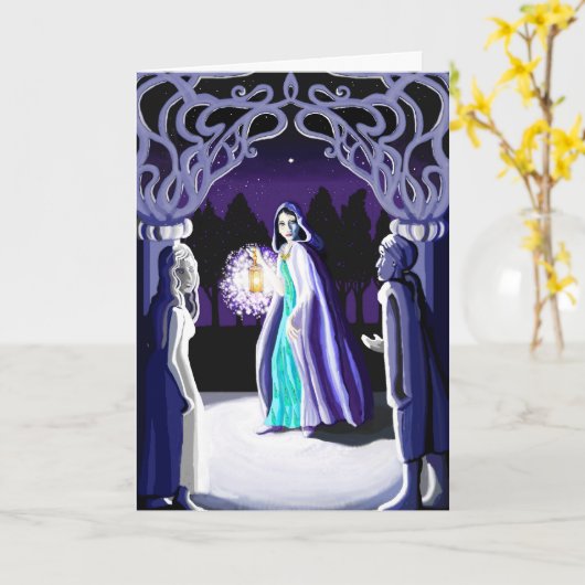 Nachtverlass Karte (Gelbe Blume)