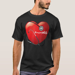 Nachtverschiebung Unterschiedliche Rasse Stethosco T-Shirt