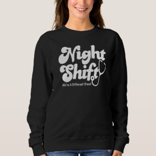 Nachtverschiebung Unterschiedliche Rasse Stethosko Sweatshirt