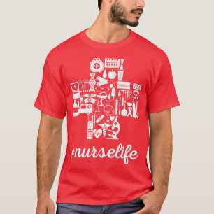 Nachtverschiebung Unterschiedliches Rasse Stethosc T-Shirt