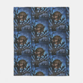 Nachtvögel im Auge Fleecedecke (Vorderseite)