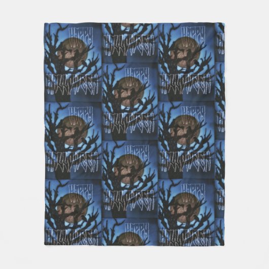 Nachtvögel im Auge Fleecedecke (Vorderseite)