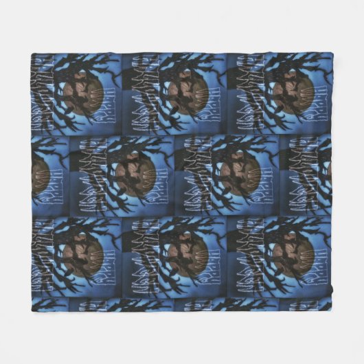 Nachtvögel im Auge Fleecedecke (Vorderseite (Horizontal))