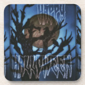 Nachtvögel im Auge Getränkeuntersetzer (Vorderseite)