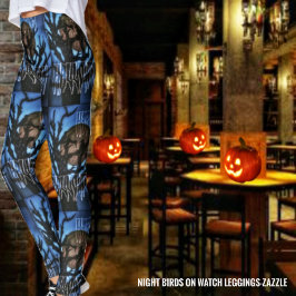 Nachtvögel im Auge Leggings