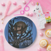 Nachtvögel im Auge Pappteller (Party)