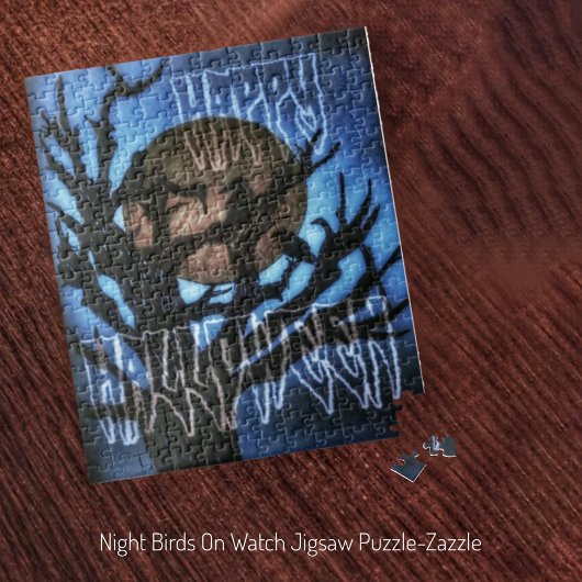 Nachtvögel im Auge Puzzle