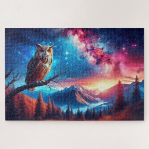 Nachtwache der Eule, Gebirgskette, Watchful Owl Puzzle