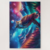 Nachtwache der Eule, Gebirgskette, Watchful Owl Puzzle (Vertikal)