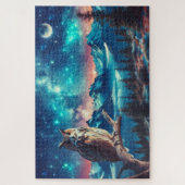 Nachtwache der Eule, Gebirgskette, Watchful Owl Puzzle (Vertikal)