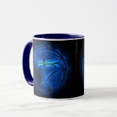 Nachtwache - Dragonfly Blaue Flammen - Tasse (Vorderseite Links)