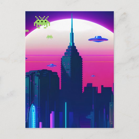 Nachtwache und Vapor Daze Postkarte (Vorderseite)