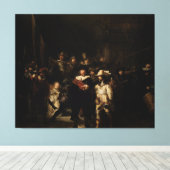 Nachtwache von Rembrandt Leinwanddruck (Insitu (Holzboden))
