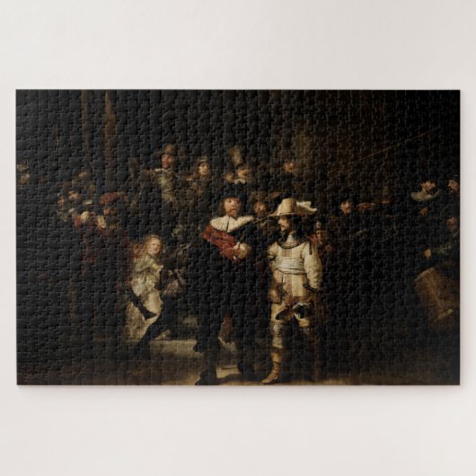 Nachtwache von Rembrandt Puzzle (Horizontal)